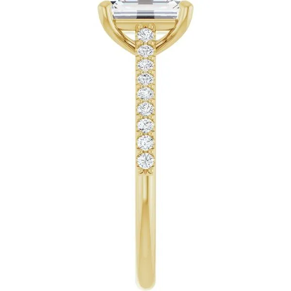 Accented Infinity-Inspired Engagement Ring Image 4 Paul James Jewelers Angels Camp, CA