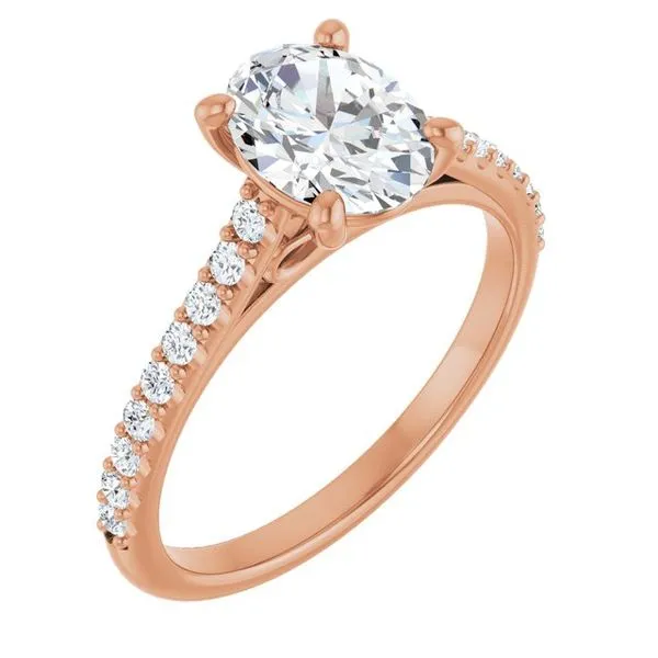 Accented Infinity-Inspired Engagement Ring Clater Jewelers Louisville, KY