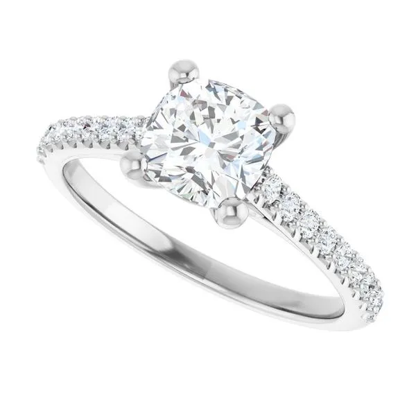 Accented Infinity-Inspired Engagement Ring Image 5 J. West Jewelers Round Rock, TX