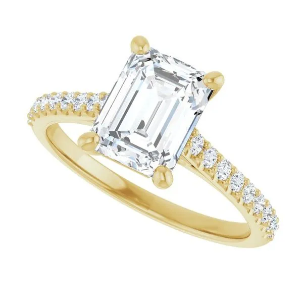 Accented Infinity-Inspired Engagement Ring Image 5 Raleigh Diamond Fine Jewelry Raleigh, NC