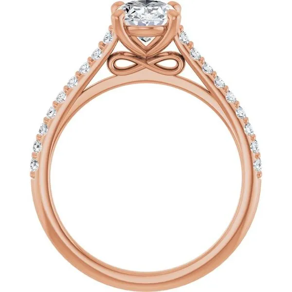 Accented Infinity-Inspired Engagement Ring Image 2 Shipley's Fine Jewelry Hampstead, MD