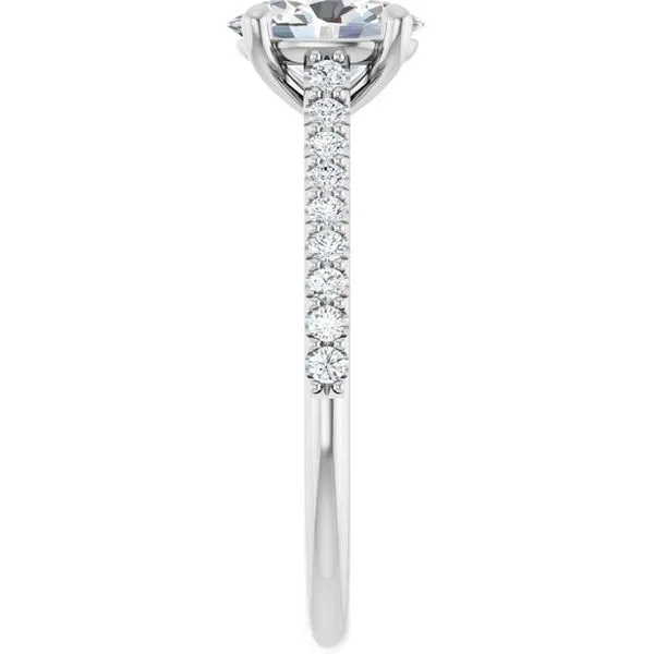 Accented Infinity-Inspired Engagement Ring Image 4 The Jewelry Source El Segundo, CA