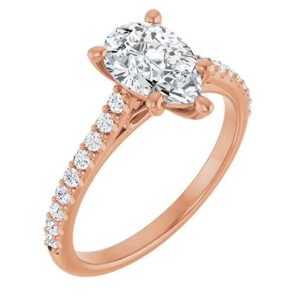 Accented Infinity-Inspired Engagement Ring J. Thomas Jewelers Rochester Hills, MI
