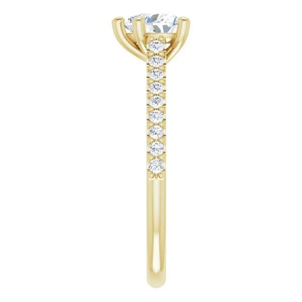 Accented Infinity-Inspired Engagement Ring Image 4 Arezzo Jewelers Elmwood Park, IL