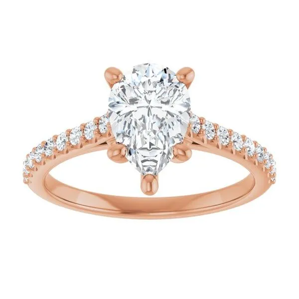 Accented Infinity-Inspired Engagement Ring Image 3 Don's Jewelry & Design Washington, IA