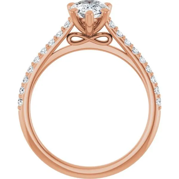 Accented Infinity-Inspired Engagement Ring Image 2 Clater Jewelers Louisville, KY