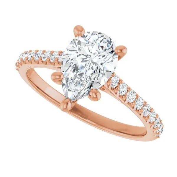 Accented Infinity-Inspired Engagement Ring Image 5 Futer Bros Jewelers York, PA