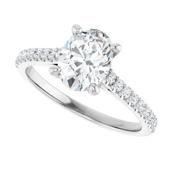 Accented Infinity-Inspired Engagement Ring Image 5 Shipley's Fine Jewelry Hampstead, MD