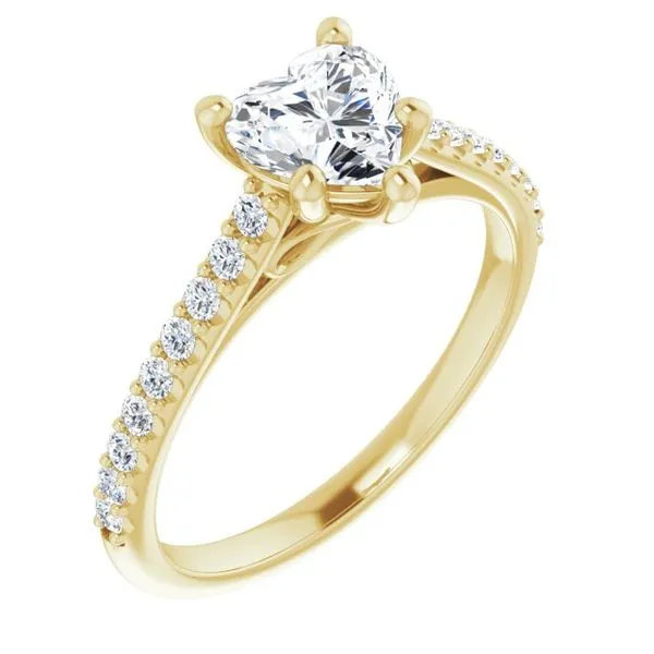 Accented Infinity-Inspired Engagement Ring J. Thomas Jewelers Rochester Hills, MI
