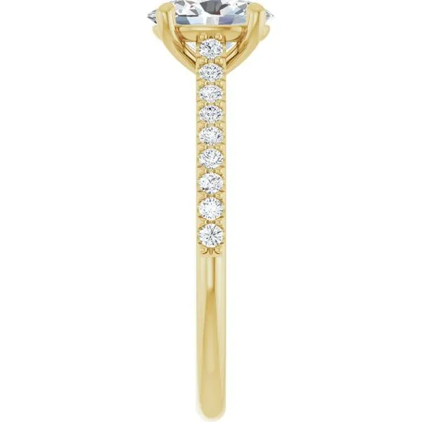 Accented Infinity-Inspired Engagement Ring Image 4 Raleigh Diamond Fine Jewelry Raleigh, NC