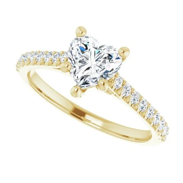 Accented Infinity-Inspired Engagement Ring Image 5 Raleigh Diamond Fine Jewelry Raleigh, NC