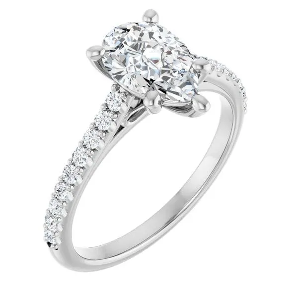 Accented Infinity-Inspired Engagement Ring The Jewelry Source El Segundo, CA