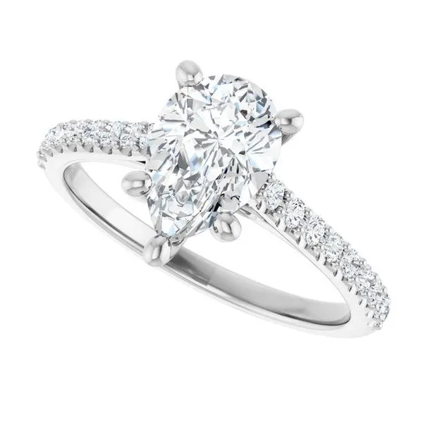 Accented Infinity-Inspired Engagement Ring Image 5 Vulcan's Forge LLC KANSAS CITY, MO