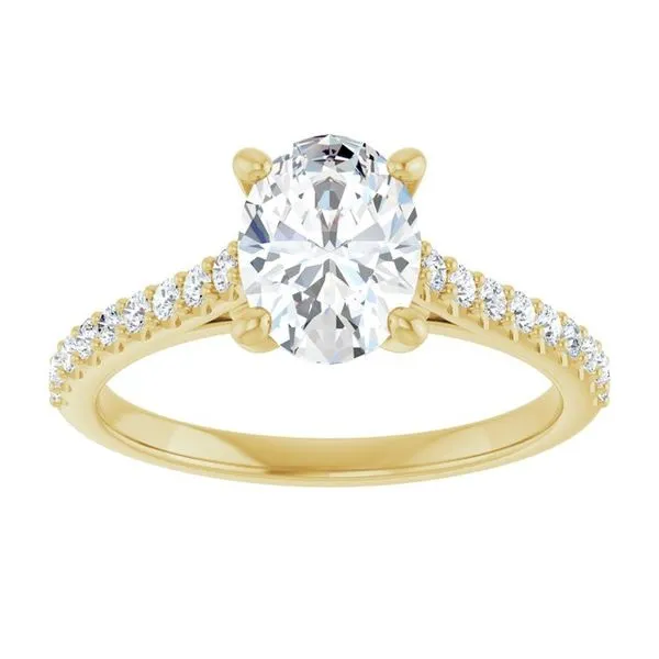 Accented Infinity-Inspired Engagement Ring Image 3 Raleigh Diamond Fine Jewelry Raleigh, NC
