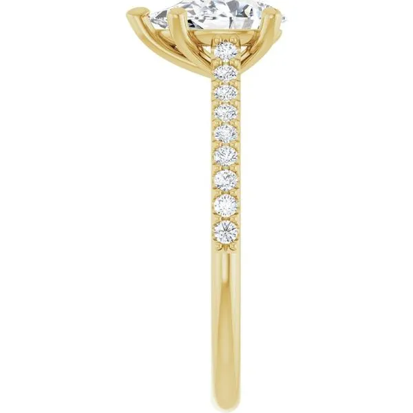 Accented Infinity-Inspired Engagement Ring Image 4 House of Silva Wooster, OH