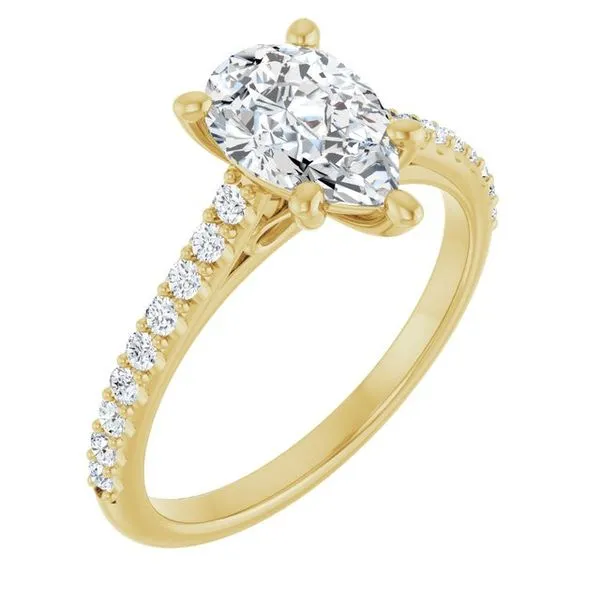 Accented Infinity-Inspired Engagement Ring Don's Jewelry & Design Washington, IA