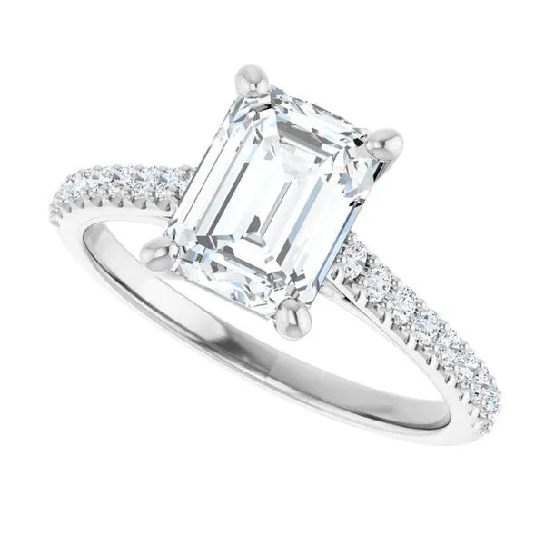 Accented Infinity-Inspired Engagement Ring Image 5 Vulcan's Forge LLC KANSAS CITY, MO