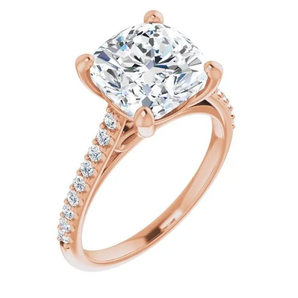 Accented Infinity-Inspired Engagement Ring Don's Jewelry & Design Washington, IA