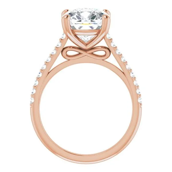 Accented Infinity-Inspired Engagement Ring Image 2 Don's Jewelry & Design Washington, IA