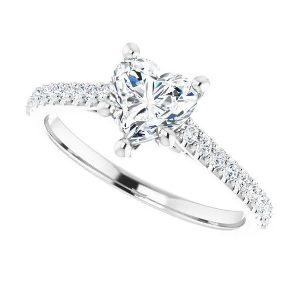 Accented Infinity-Inspired Engagement Ring Image 5 Shipley's Fine Jewelry Hampstead, MD