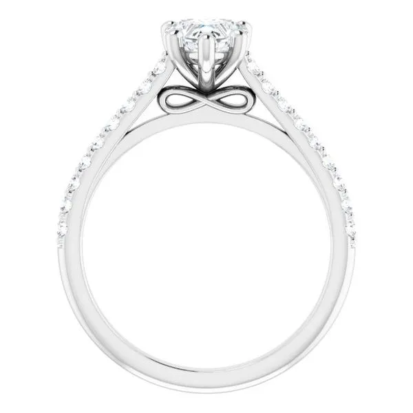 Accented Infinity-Inspired Engagement Ring Image 2 Futer Bros Jewelers York, PA