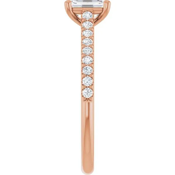 Accented Infinity-Inspired Engagement Ring Image 4 Vulcan's Forge LLC KANSAS CITY, MO