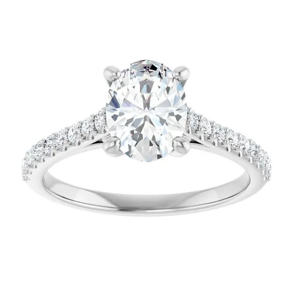 Accented Infinity-Inspired Engagement Ring Image 3 Don's Jewelry & Design Washington, IA