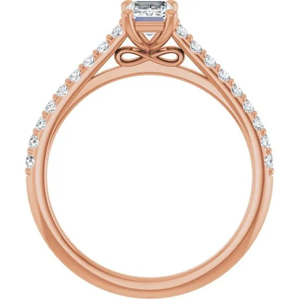 Accented Infinity-Inspired Engagement Ring Image 2 Raleigh Diamond Fine Jewelry Raleigh, NC