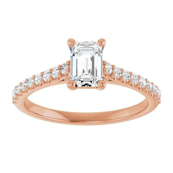 Accented Infinity-Inspired Engagement Ring Image 3 Austin's Fine Diamonds & Jewelry Lyndhurst, NJ