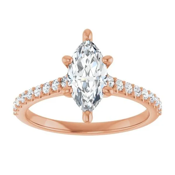 Accented Infinity-Inspired Engagement Ring Image 3 Natale Jewelers Sewell, NJ
