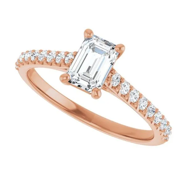 Accented Infinity-Inspired Engagement Ring Image 5 Clater Jewelers Louisville, KY