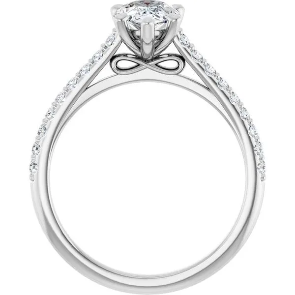 Accented Infinity-Inspired Engagement Ring Image 2 Arezzo Jewelers Elmwood Park, IL