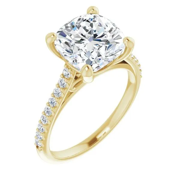 Accented Infinity-Inspired Engagement Ring House of Silva Wooster, OH