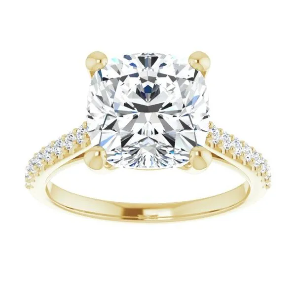 Accented Infinity-Inspired Engagement Ring Image 3 Don's Jewelry & Design Washington, IA