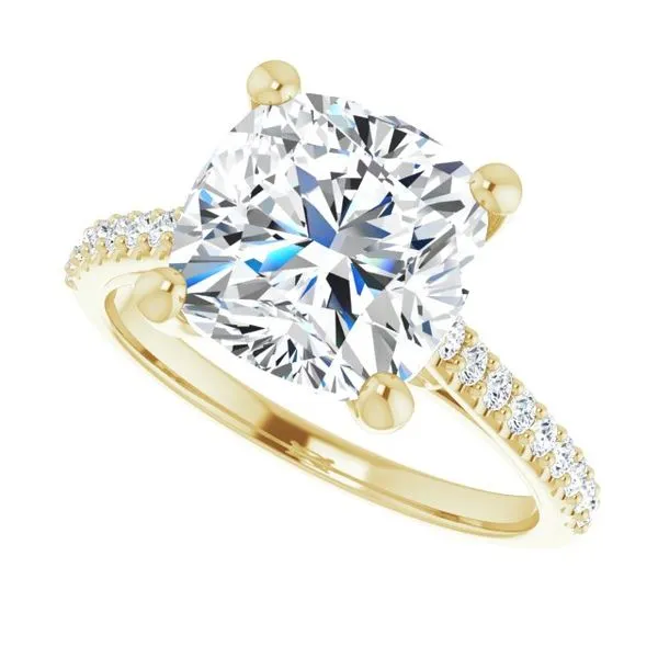 Accented Infinity-Inspired Engagement Ring Image 5 Clater Jewelers Louisville, KY