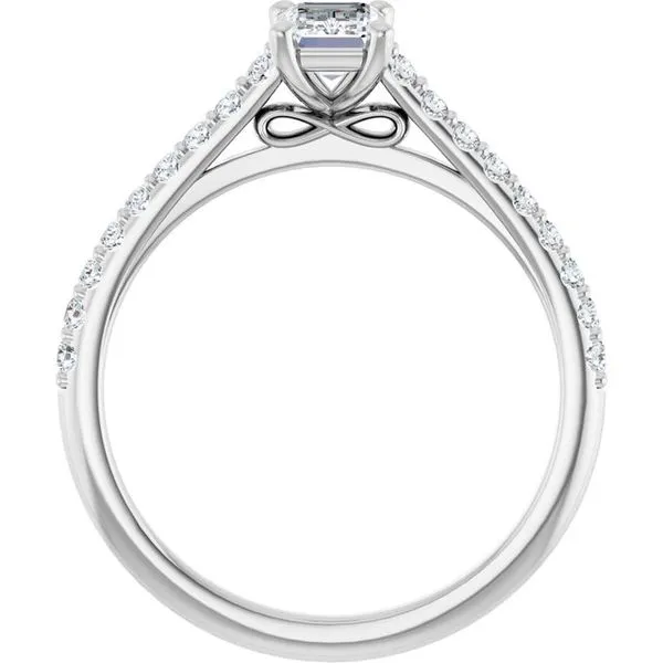 Accented Infinity-Inspired Engagement Ring Image 2 Jimmy Smith Jewelers Decatur, AL