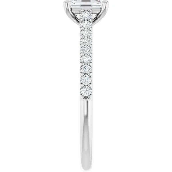 Accented Infinity-Inspired Engagement Ring Image 4 Raleigh Diamond Fine Jewelry Raleigh, NC