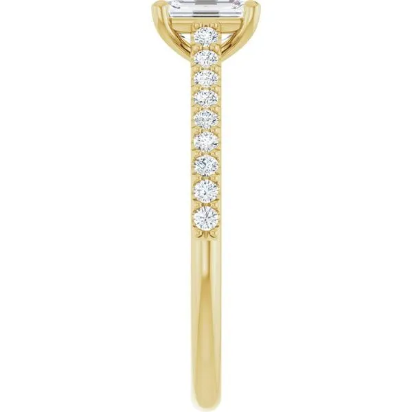 Accented Infinity-Inspired Engagement Ring Image 4 JF Jones Jewelers Rochester, NY