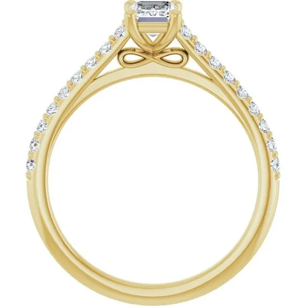 Accented Infinity-Inspired Engagement Ring Image 2 Shipley's Fine Jewelry Hampstead, MD