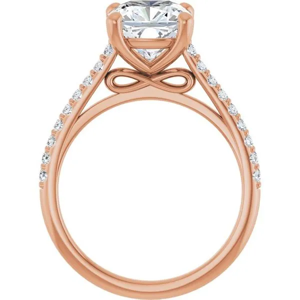 Accented Infinity-Inspired Engagement Ring Image 2 Mark Jewellers La Crosse, WI