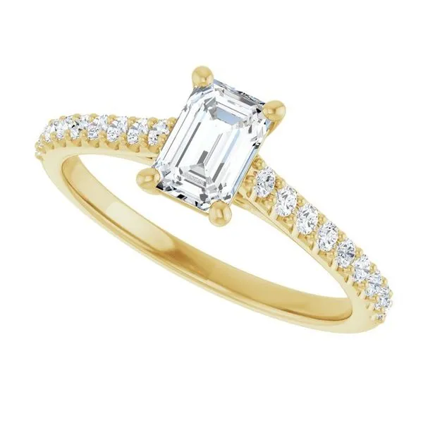 Accented Infinity-Inspired Engagement Ring Image 5 Arezzo Jewelers Elmwood Park, IL