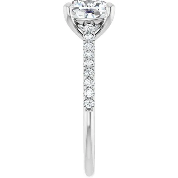 Accented Infinity-Inspired Engagement Ring Image 4 J. Thomas Jewelers Rochester Hills, MI