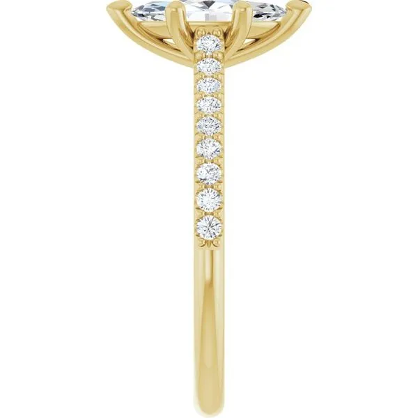 Accented Infinity-Inspired Engagement Ring Image 4 Clater Jewelers Louisville, KY