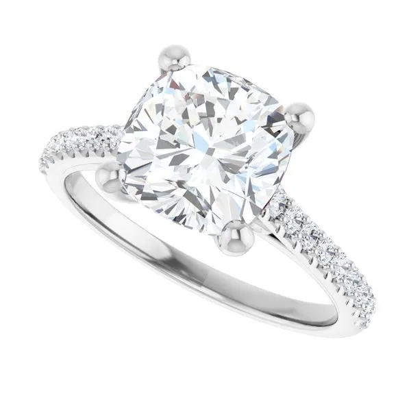 Accented Infinity-Inspired Engagement Ring Image 5 Clater Jewelers Louisville, KY