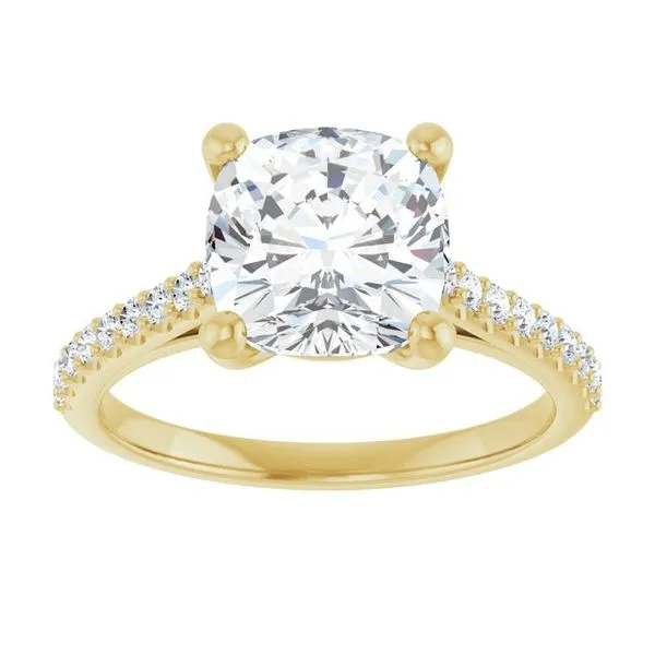 Accented Infinity-Inspired Engagement Ring Image 3 Clater Jewelers Louisville, KY