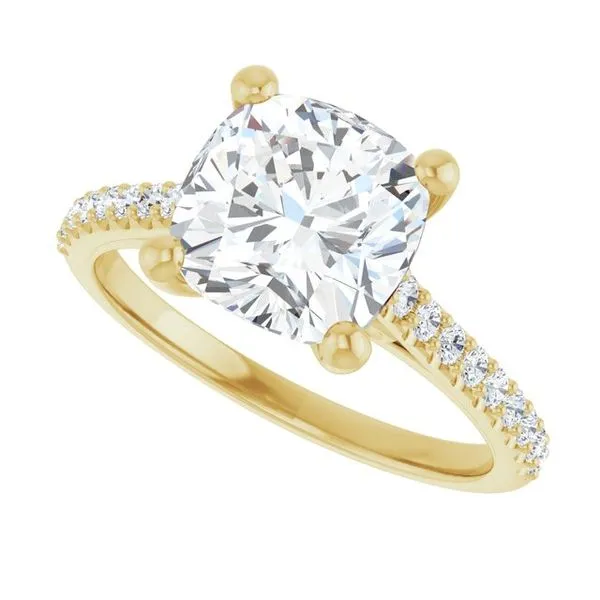 Accented Infinity-Inspired Engagement Ring Image 5 Clater Jewelers Louisville, KY