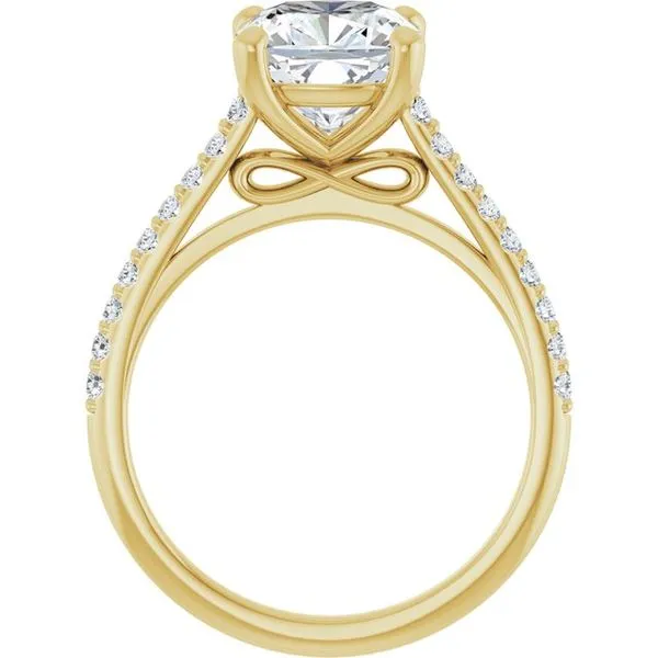 Accented Infinity-Inspired Engagement Ring Image 2 Don's Jewelry & Design Washington, IA