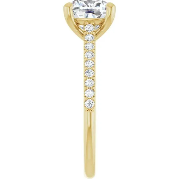 Accented Infinity-Inspired Engagement Ring Image 4 Jimmy Smith Jewelers Decatur, AL