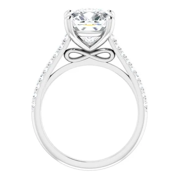 Accented Infinity-Inspired Engagement Ring Image 2 Natale Jewelers Sewell, NJ