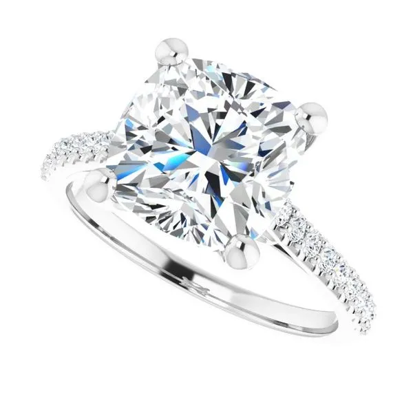 Accented Infinity-Inspired Engagement Ring Image 5 Natale Jewelers Sewell, NJ